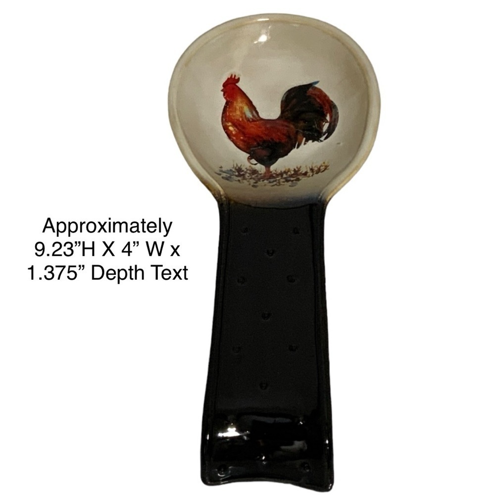 Rooster Kitchen Ceramic Artisan Accessories Functional Art Rustic Farmhouse Set - Picture 6 of 15